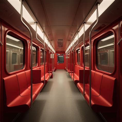 Premium AI Image | Metro train interior