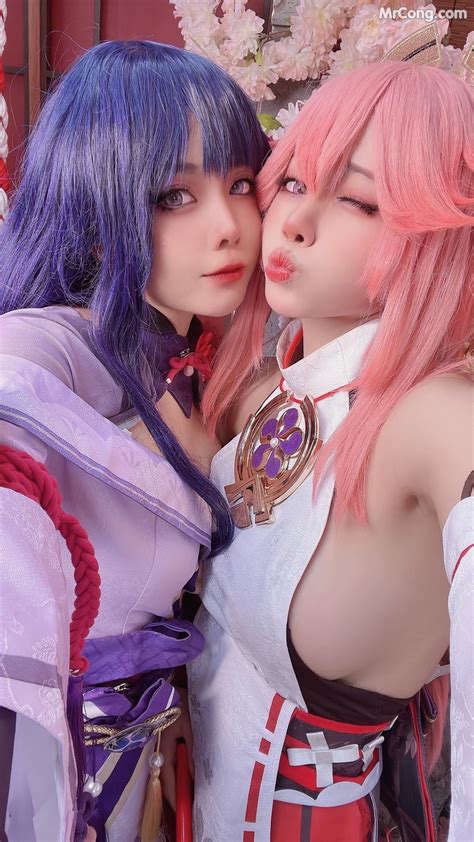 Coser@Byoru: Yae Miko x Raiden Shogun (95 photos) - Page 4