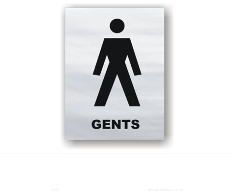 Gents Toilet sign BA1610 - National Safety Signs