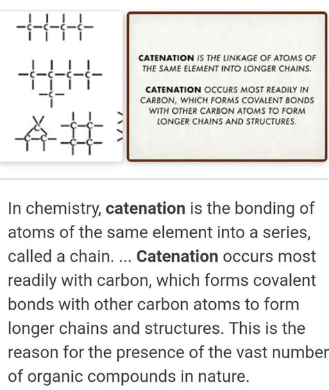 What is catenation ? - Brainly.in