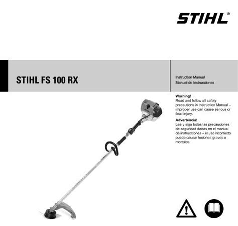 STIHL FS 100 RX Weed and Grass Trimmer Instruction Manual ...