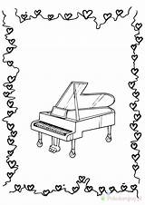 Pianino – Kolorowanki Dla Dzieci  Do Wydrukowania sketch template