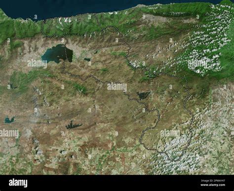 Aragua, state of Venezuela. High resolution satellite map Stock Photo ...