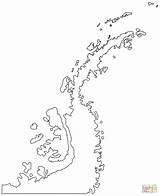 Antarctica Map Black And White Clipart sketch template
