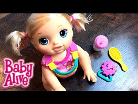 New Crawling Baby Alive Go Bye-Bye Blonde Doll Opening and Feeding - YouTube