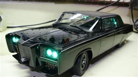 Fred's custom 1:18 Green Hornet's BLACK BEAUTY diecast model with working lights & sounds - YouTube