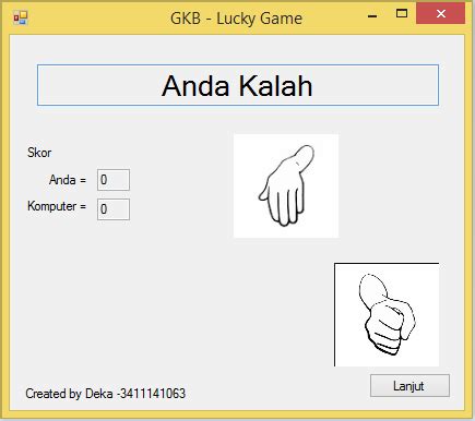 Blog Deka Panca Gustiawan: Game GKB (Gunting Kertas Batu) ~ .net