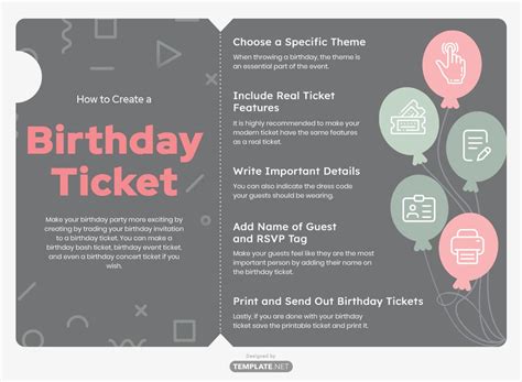 FREE Birthday Ticket Templates & Examples - Edit Online & Download ...