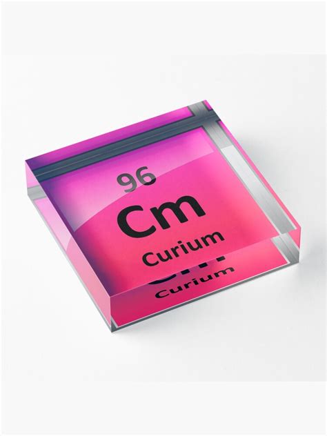 "Curium Periodic Table Element Symbol" Acrylic Block for Sale by ...