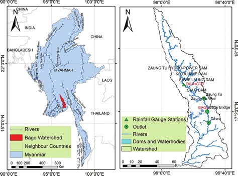 Location of the Bago River Basin, Myanmar | Download Scientific Diagram