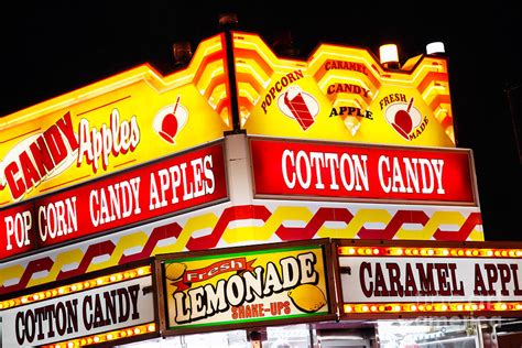 Amusement Park Concession Stand Food Sign Photograph by Paul Velgos ...