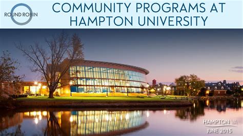 Community programs at Hampton University - YouTube