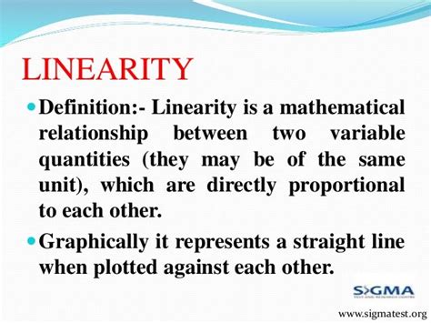 Method Validation - Linearity