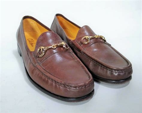 Cole Haan Men's Chestnut Brown Leather Horsebit Slip-on Loafer Shoes ...