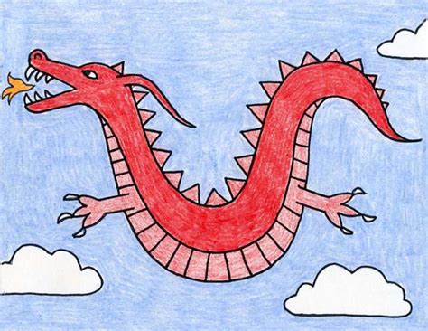 Dragon Drawing For Kids Easy