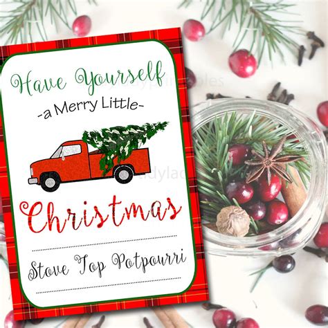 Red Truck Christmas Gift Tags | TidyLady Printables