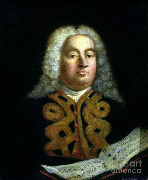 Portrait Of George Frederick Handel Painting by English School - Pixels