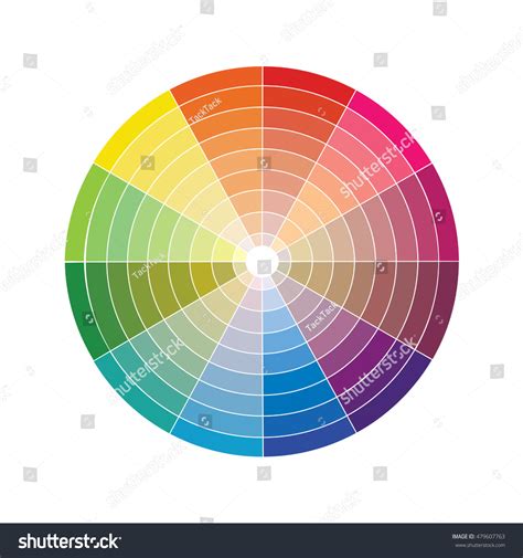 Vector Color Wheel Pantone Printing: vector de stock (libre de regalías) 479607763 | Shutterstock