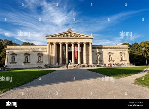 Glyptothek (glyptotheque) Museum in Munich, Germany, commissioned by ...