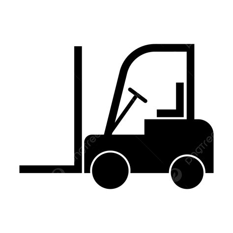 Forklift Silhouette, Forklift, Forklifts, Forklift Icon PNG and Vector ...