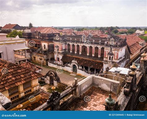 Aerial View of the Beautiful Mansions in the Village of Kanadukathan in ...