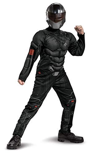 Snake Eyes Costume for Kids, Official GI Joe Costume with Muscles and ...