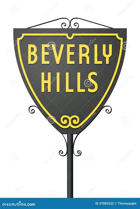 Beverly Hills sign editorial photography. Illustration of states - 37085532