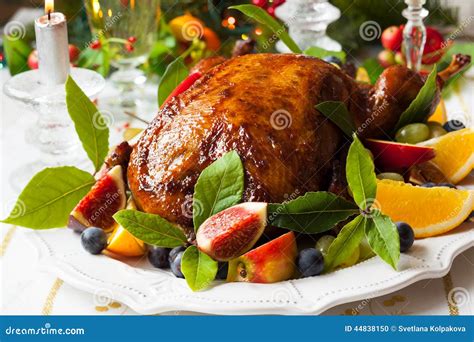 Roasted Duck stock photo. Image of closeup, decorated - 44838150