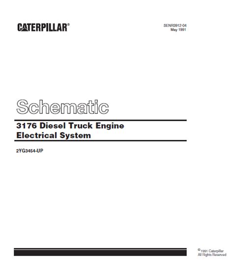 Cat 3176 Diesel Truck Engine Electrical System Schematic Manual - PDF ...