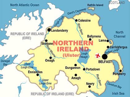 Derry Map - Ireland