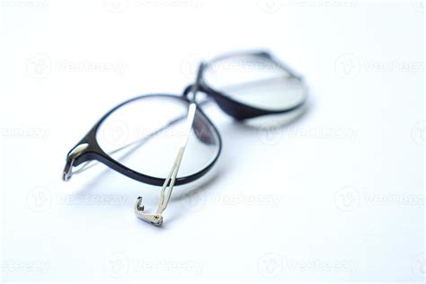 black broken old glasses isolated on white 12042099 Stock Photo at Vecteezy