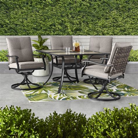 Better Homes & Gardens Elmdale 5-Piece Outdoor Dining Set - Walmart.com ...