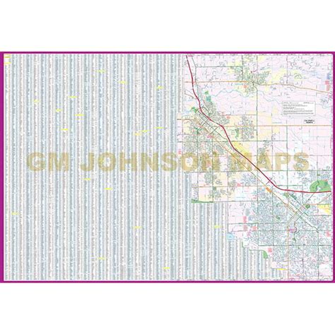 Boise / Caldwell / Nampa / Meridian, Idaho Street Map - GM Johnson Maps