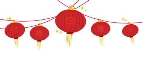 Flat Red Hanging Chinese Lantern With Golden Coin Seamless Pattern ...