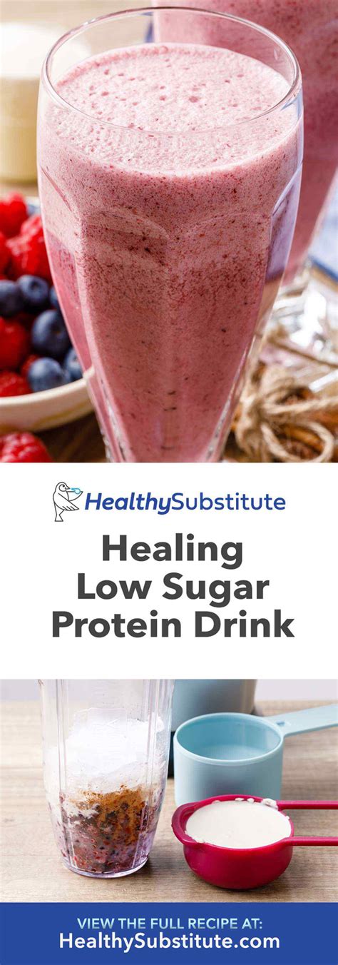 Healing Low Sugar Protein Drink Recipe - Healthy Substitute