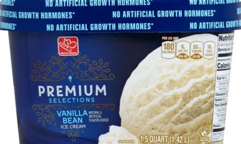 Harris Teeter Premium Selections Vanilla Bean Ice Cream, 48 fl oz ...