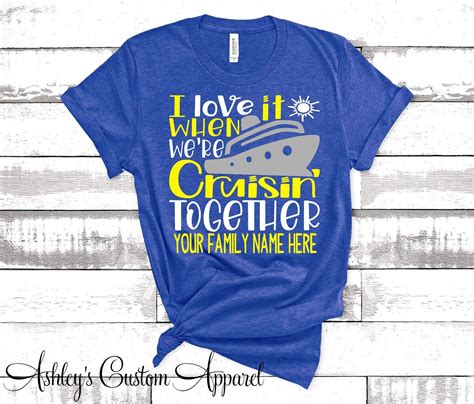 Family Cruise Shirts Personalized Custom Cruise Shirt Cruising Together Tee Matching Vacation ...