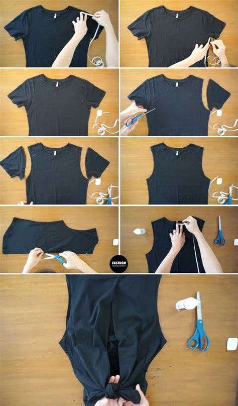 DIY No Sew T-shirt Refashion (13 Easy Upcycle Ideas!) | Upcycle clothes, Diy clothes, Refashion ...