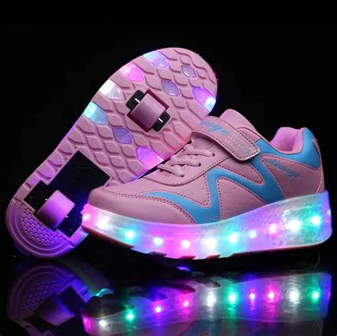 2017 New Fashion Child Girls&Boys LED Light Children Luminous Shoes ...