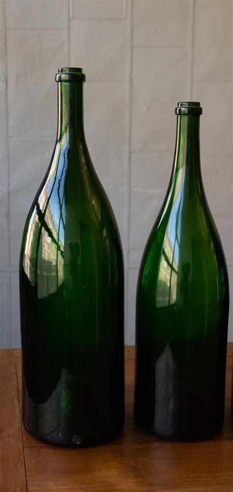 Set of Eight Vintage French Champagne Bottles For Sale at 1stDibs