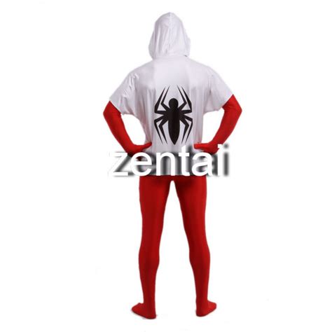 Halloween Spiderman Red Cosplay Zentai Suit/ Buy Red Spiderman Spandex Lycra Zentai