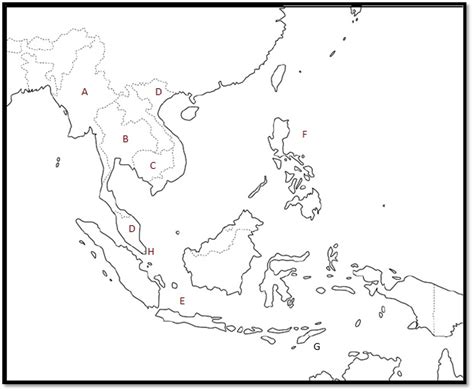 Detail Peta Asia Tenggara Hitam Putih Koleksi Nomer 47