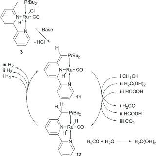 Homogeneous catalysts which promote the aqueous dehydrogenation of... | Download Scientific Diagram