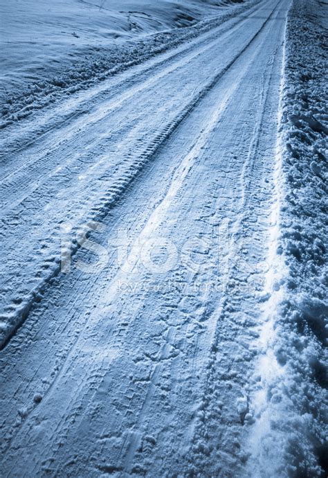 Snowy Road Stock Photo | Royalty-Free | FreeImages