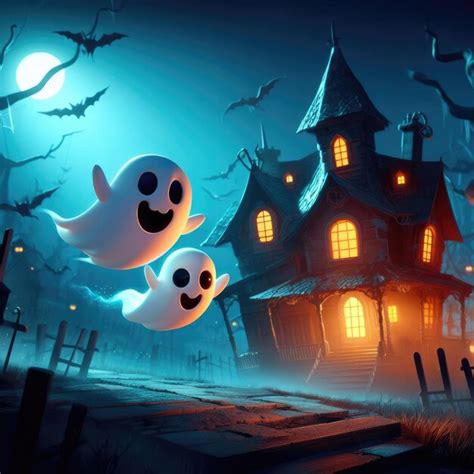 Premium Photo | Halloween ghost illustration