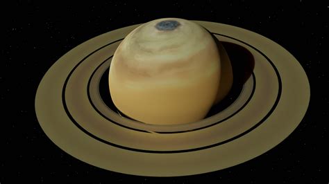 3D Saturn Animated Hexagon Storm Model - TurboSquid 1985713