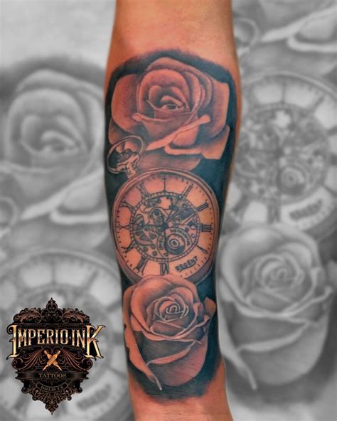 11+ Rose and Clock Tattoo Ideas That Will Blow Your Mind!