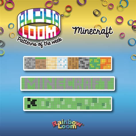 Minecraft | Loom Community, an educational do-it-yourself Rainbow Loom and crafting community.