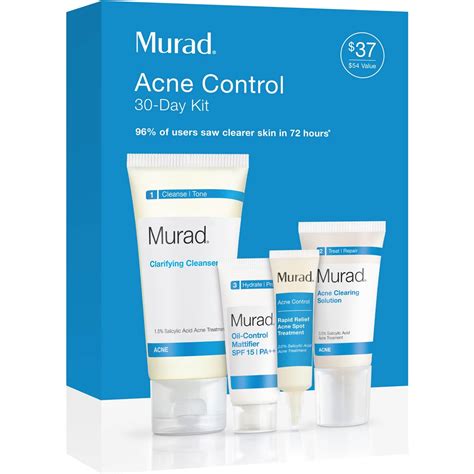 Murad Complete Acne Control 30 Day Kit | Skin Care Gift Sets | Mother's ...