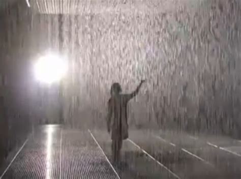 Walk in the rain without getting wet at new art installation